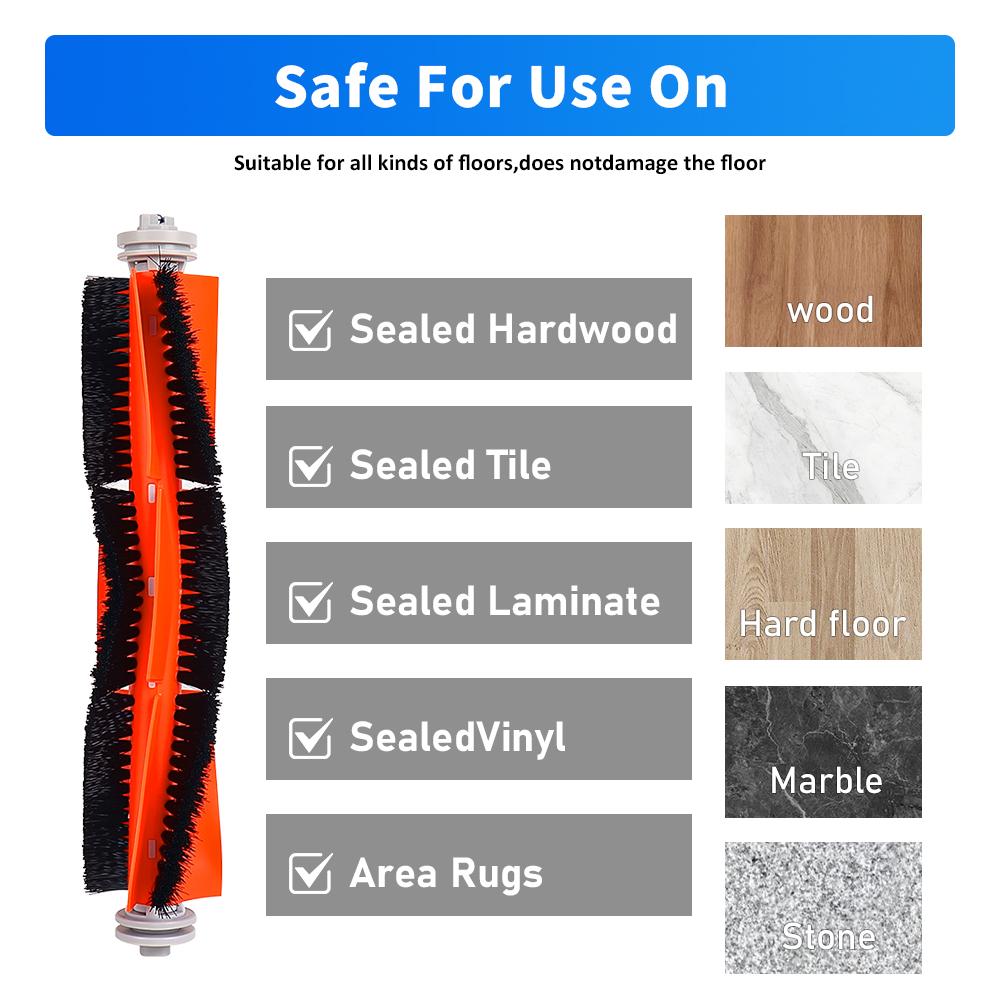 For Xiaomi S10+ S10 Plus B105 S20+ S20 Plus B108GL Robot Vacuum Cleaner Accessories Roller Side Brush Hepa Filter Mop Cloths
