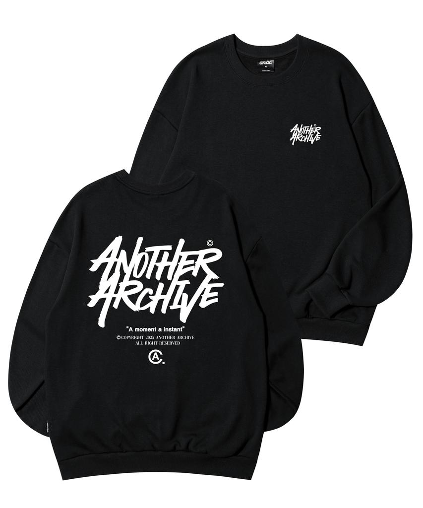 ANOTHER ARCHIVE Fb Graffiti Oversized Sweatshirt_Black