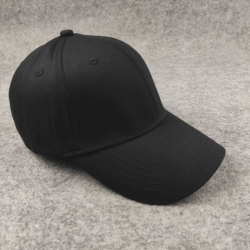 Wide Brim Hard Top Pure Color Baseball Cap Large Head Circumference Men's Hat Casualcasual Plus Size Peaked Cap