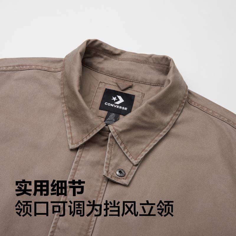 New Converse Jackets Coats Unisex Light Brown 10026903-A03