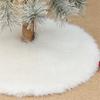 Colorful Christmas Tree Skirt Comfortable Plush Mat Stylish Tree Base Dress Holiday Decoration for Home and Office