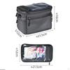 Bike Handlebar Bag Bicycle Front Bar Pouch Touch Screen Accessories Riding Pannier
