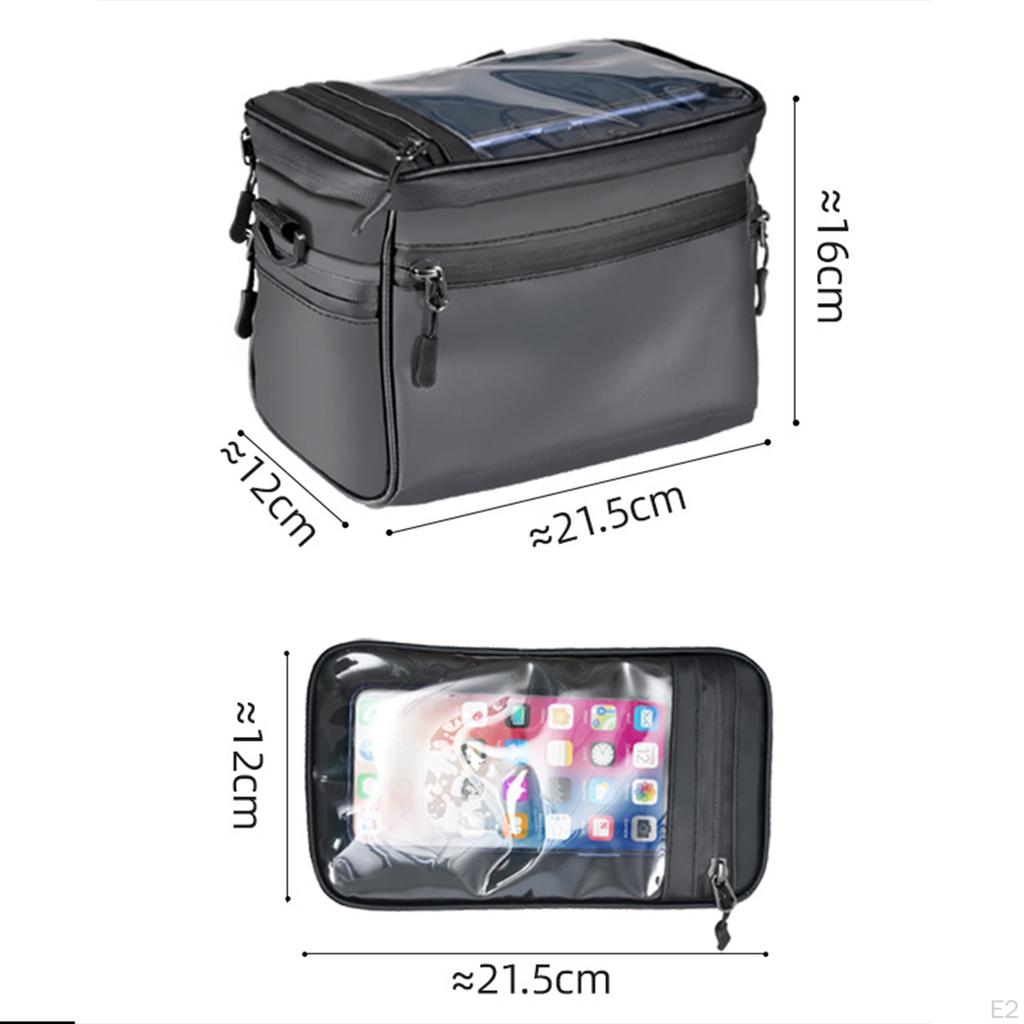 Bike Handlebar Bag Bicycle Front Bar Pouch Touch Screen Accessories Riding Pannier