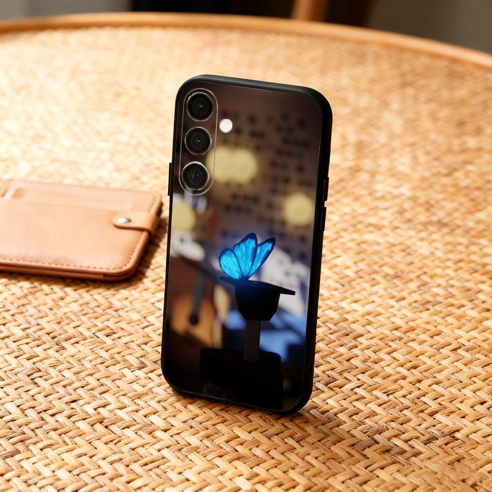 B-Blue-Game L-Life Is Strange Phone Case For Samsung A73,A21s,A22,A31,A32,A52,A53,A71,A80,Soft Black Shell