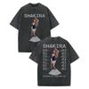 Magliette Grafiche Vintage Lavate Shakira Uomo Donna Abbigliamento Moda Estetica T-shirt Cotone Alta Qualità Manica Corta