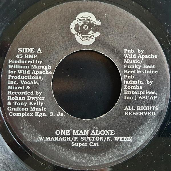 7inch Record SUPER CAT - One Man Alone WAPACHE005 Wild Apache 1996 Jamaica Reggae, Ska & Dub Used
