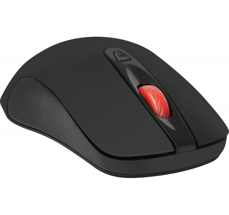 Defender NEXUS MS-195 Wireless Mouse, Optical, Non-click, Silent, 1600dpi, Black