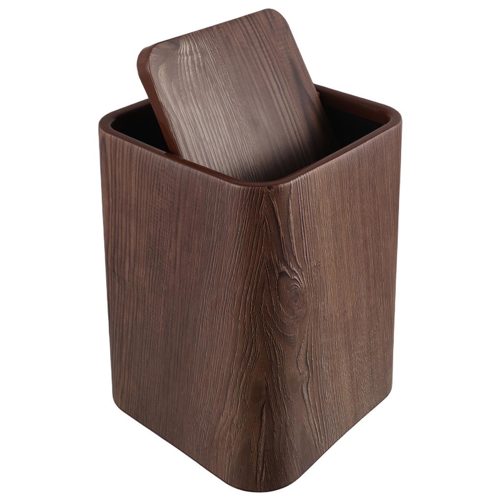 8.5 L Rubbish Bin Bedroom Trash Can With Lid Farmhouse Bathroom Garbage Pp Dorm Waste Basket Wastebasket For Living Room
