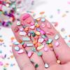 50g Crushed Shells Natural Pearl Light Nail Seashell Slices Particle Shell Charm for DIY Art Crafts Table Scatter Party Favor