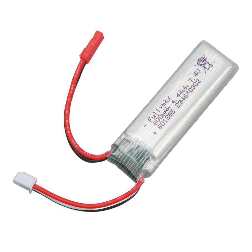 2PCS RC Airplane Lithium Battery 7.4v 600mah RC Airplane Replacement Batteries for WLtoys XK A280
