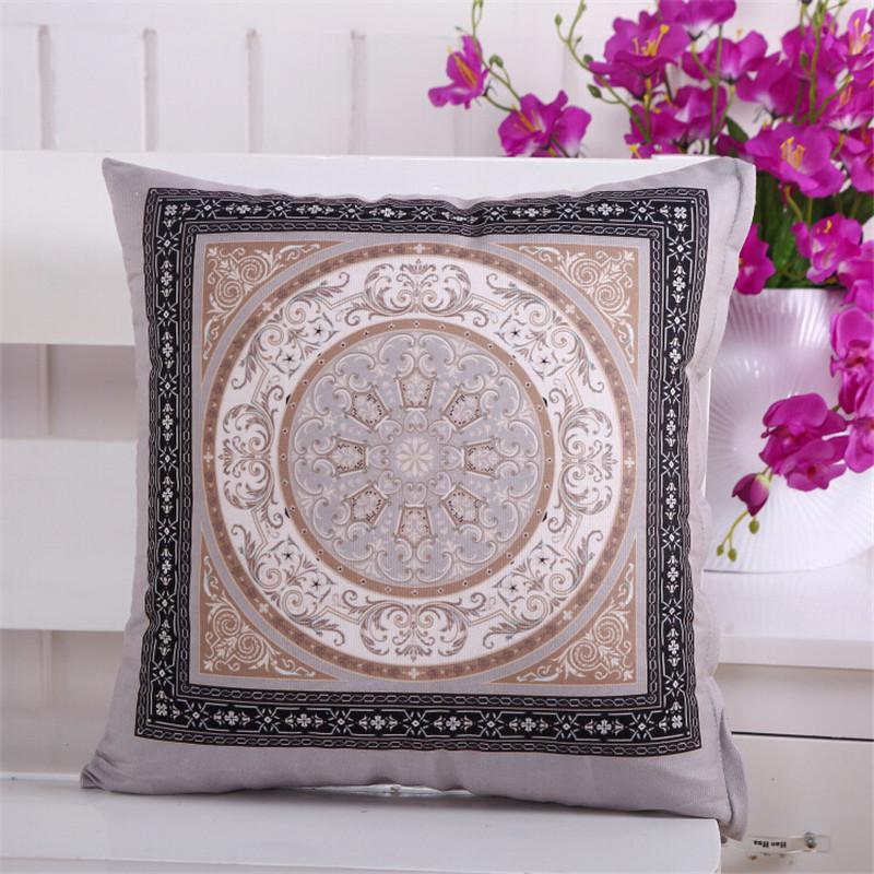 45x45cm Classic Geometric Printed Throw Pillowcase Home Sofa Chair Seat Cushion Cover Autumn Decoration