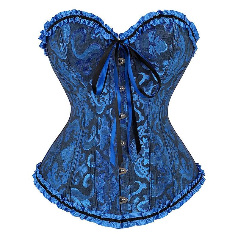Ready Stock Body Shaping Clothing Manufacturer Corset Bridal Dress Sexy Corset Waist Vest Waist Seal European and American Palace Corset