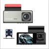 3-channel Wifi Dash Cam for Car, Front and Rear Internal 1080P Car DVR, Super