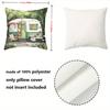 1 Pieces Vintage Camper Patterned Decorative Throw Pillows Polyester pillowcase, sofa decorative cushion cov Headboard Pillow