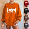Valentijnsdag Geschenken Voor Haar Hoodie Voor Vrouwen Nieuwe Valentijnsdag Vrouwen Sweatshirt Ronde Hals Vier Hart Print Lange Mouw Casual Sweat Tops Heren Hoodie, Rood, S