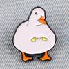 Elegant Duck Shaped Lapel Pin Handmade Animal Brooch Stylish Corsage Badge Fashion Accessory for Parties and Dinners