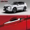 COBATANG Exterior Door Handle Covers for the New Mitsubishi Outlander PHEV Side Door Knob Half Chrome Exterior Custom Accessories GN0W, Covers,