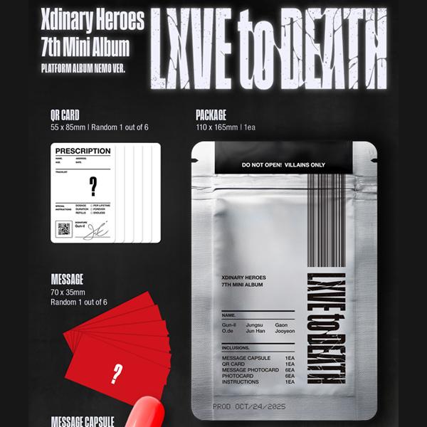 Xdinary Heroes - 7th Mini Album [LXVE to DEATH] Platform Album Nemo ver.