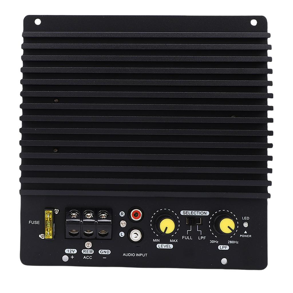 Placa Amplificadora de Carro 12V 600W Alta Potência Liga de Alumínio Carro Subwoofer de Graves Exposto Placa Amplificadora para Veículo