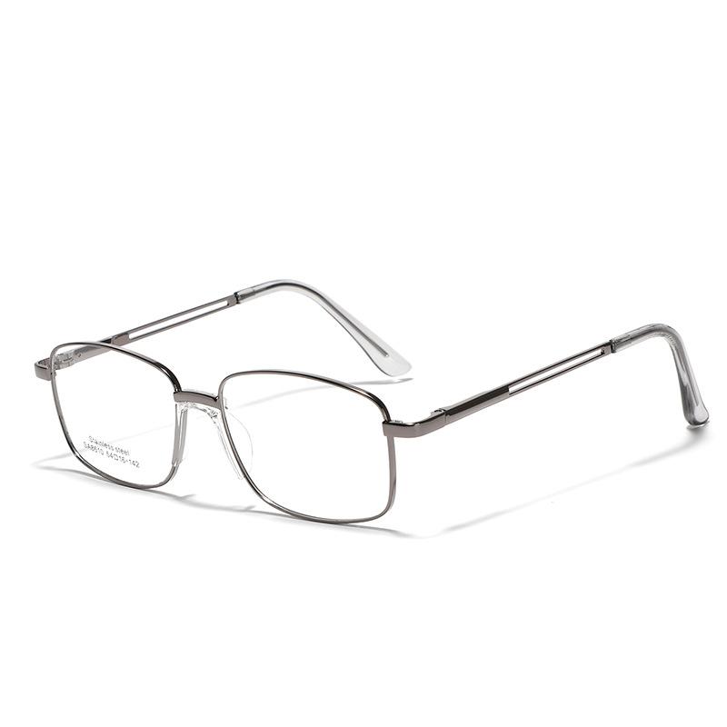 Glasses Metal Square Frame Commuter Flat Glasses Women'S Retro Glasses Men Can Do Myopia Frames