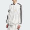 adidas Originals Chaqueta con Cremallera de Manga Larga Holgada con Cuello de Béisbol y Logo en Bloques de Color para Hombre Chaquetas Blanco JX8972