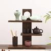 3-4 Layers Tea Cup Display Shelf Retro Design Wooden Tea Set Rack  Bedroom Organization