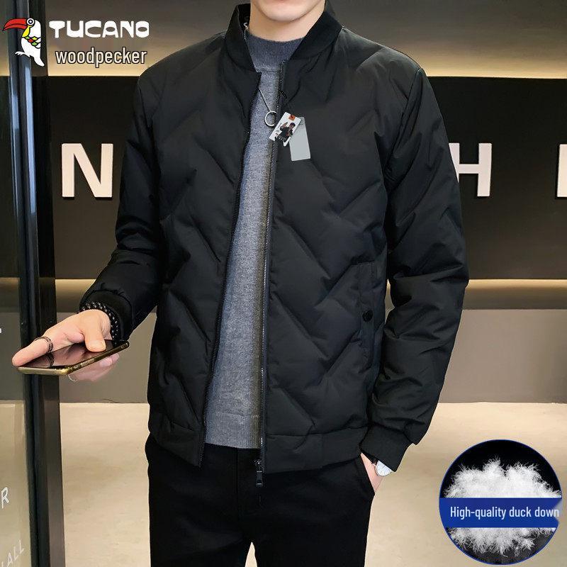 

Men s 2025 Woodpecker Lightweight Winter Down Jacket - Stylish and Cold-Resistant White Duck Coat for Middle-Aged and Young Men. 2XL 145-165 lbs