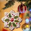 Christmas Hanging Ornaments 2D Snowflake Acrylic Flat Christmas Pendant Xmas Tree Wreath Decorations Home New Year Party Decor
