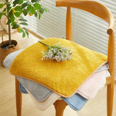 Premium Winter Lamb Fur Seat Cushion Thick Warm Non-Slip Chair Pad for Home Office Dining Universal Use