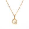 New Diamond Clavicle Necklace with 26 Alphabet Pendants - Stylish European and American Jewelry