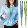 Sunflower Print Card Tag Lanyard Hanging Neck Strap for Mobile Phone Key Chain