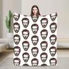 Cute House MD James Wilsons Knitted Blanket Plush Throw Blankets Bedding Couch Decoration Ultra-Soft Warm Bedspread