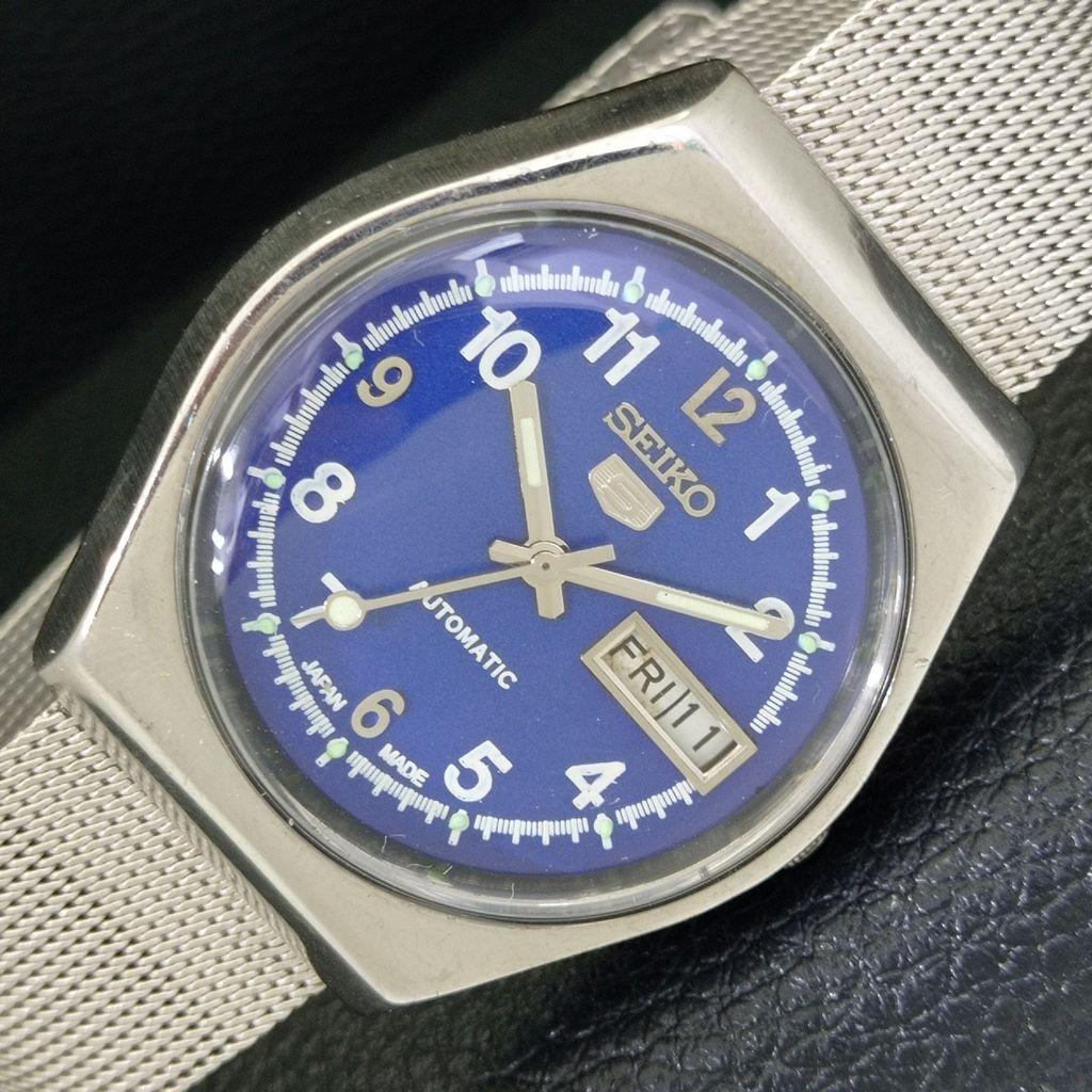 

АВТОМАТИЧЕСКИЕ ВИНТАЖНЫЕ ЧАСЫ SEIKO 5 6309A ЯПОНИЯ МУЖСКИЕ С СИНИМ ЦИФЕРБЛАТОМ a500798-5 R154-a500798