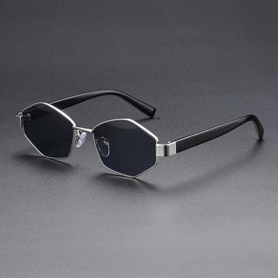2025 Damenmode Polygon Metall Sonnenbrille - Europäischer & Amerikanischer Influencer Stil