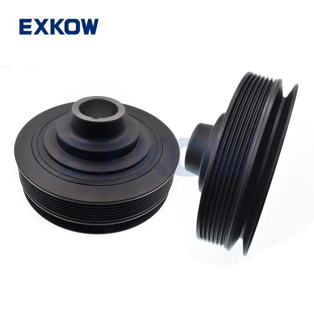 KOWZE Crankshaft Pulley Engine Belt Drive 1104A013 Fit for Mitsubishi L200 Pajero Montero Sport 2.5D 4D56 2005-2015