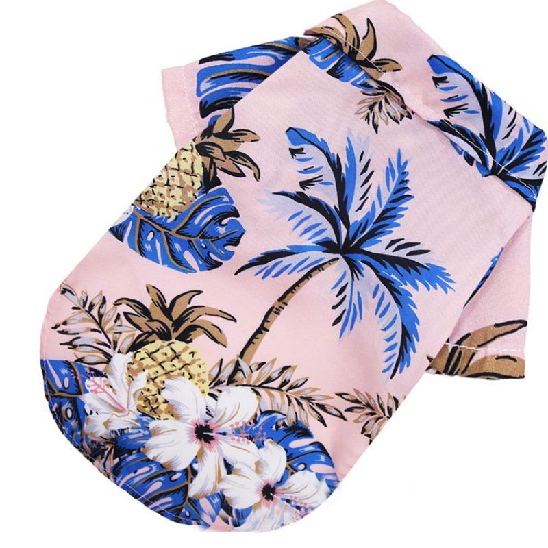 Spring and Summer Thin Clothing for Small and Medium-sized Dogs and Cats Pineapple Dog Shirts Pet Dog and Cat Golden Retriever Clothes