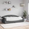 VidaXL Daybed with Mattress Dark Grey 90x190 Cm Fabric 3197523
