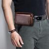 Men Leather Belt Pouch Waist Bag Fanny Pack Phone Pouch with Belt Loop
