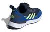 Adidas Rapidarun Boa K Casual Slip Resistant, Abrasion Resistant, Breathable Mid top Kids' Running Shoes Blue Green FW4172
