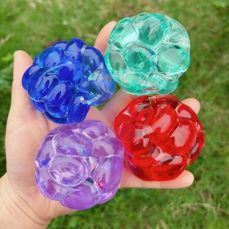 Squishy Edelstein Ball Knetspielzeug Lustiger Plastik Transparenter Ball Fidget Spielzeug Entspannung Angstlinderung Spielzeug für Kinder Geschenke
