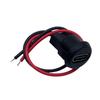 Waterproof USB Type-C Female Connector, Direct Pressure Welded, Encapsulated 2P