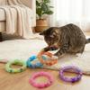 5Pcs Bouncing Spring Cat Interactive Grid Tube Bell Sounds Spring Cat Toy Indoor Outdoor