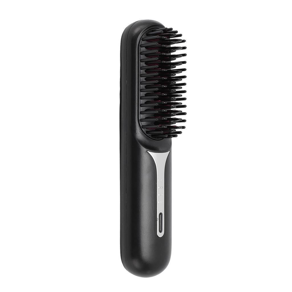 Cordless Hair Straightening Comb Rechargeable Negative Ions Quick Heating Hair Straightener Brush