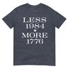 Less 1984 More 1776 Free Speech First Aunisexdunisext Conservative TShirt