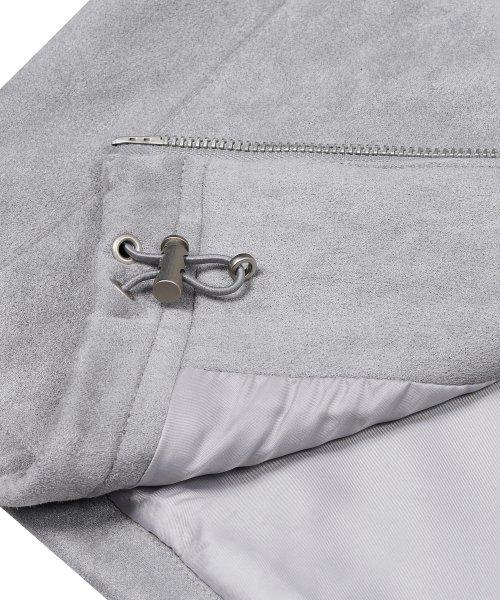 Ironyporno Whiteline 86-Iro134 Veste Stadium Semi-Dart en Daim Gris