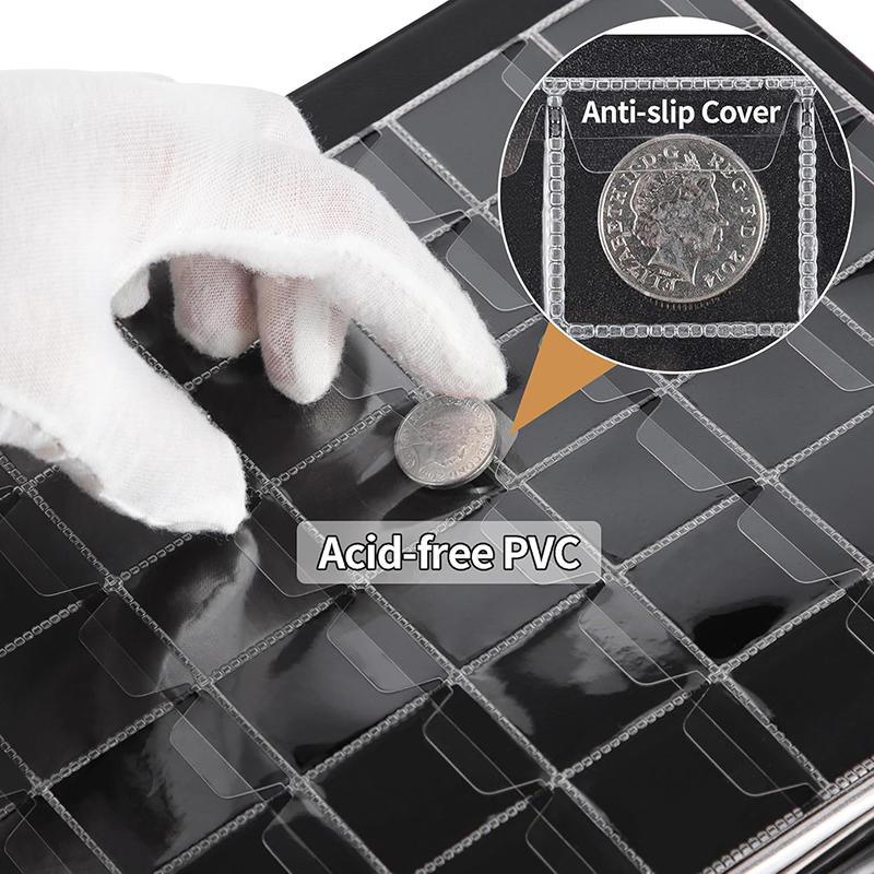 480 Kieszeni Kolekcja Monet Materiały Uchwyt Książka Dla Kolekcjonerów Przenośny Dolar Penny Monety Pudełko do Przechowywania Etui Album