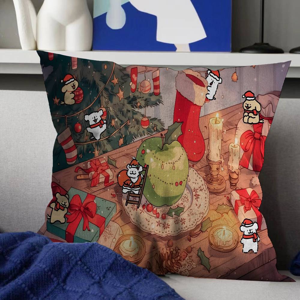Cute Cartoon Puppy M-maltese Game Pillowcase Toon Gift Cushion Cover Bedroom Home Sofa Chair Seat Decor Pillow Case