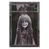 1Pcs Halloween Window Silhouette Decora Halloween Boy Girl Scary Banner Blood Ghost Window Cover Horror Theme Window Poster 2025