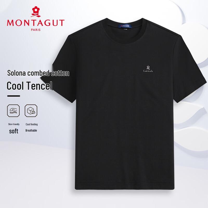 MONTAGUT Men's Sorona Blended Crew Neck T-Shirt