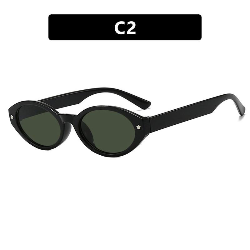 New Oval Shape Sunglasses Women Square Eyeglasses Female Brand Designer Oculos Retro Shades Fashion UV400 Eyewear